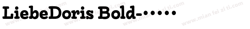 LiebeDoris Bold字体转换